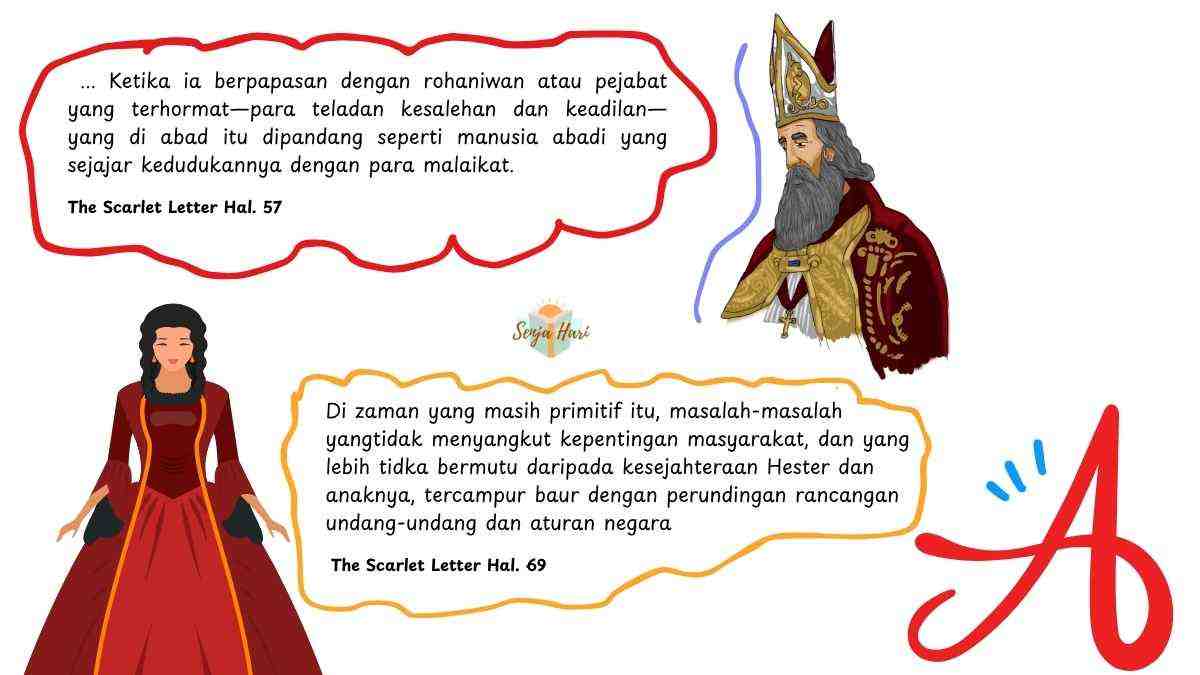 Ilustrasi the scarlet letter