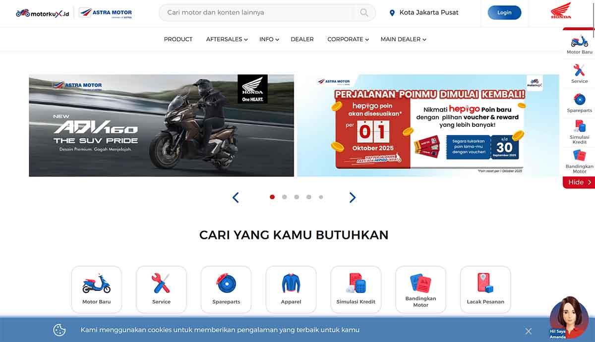 Dealer MotorkuXid dan Honda Vario 160